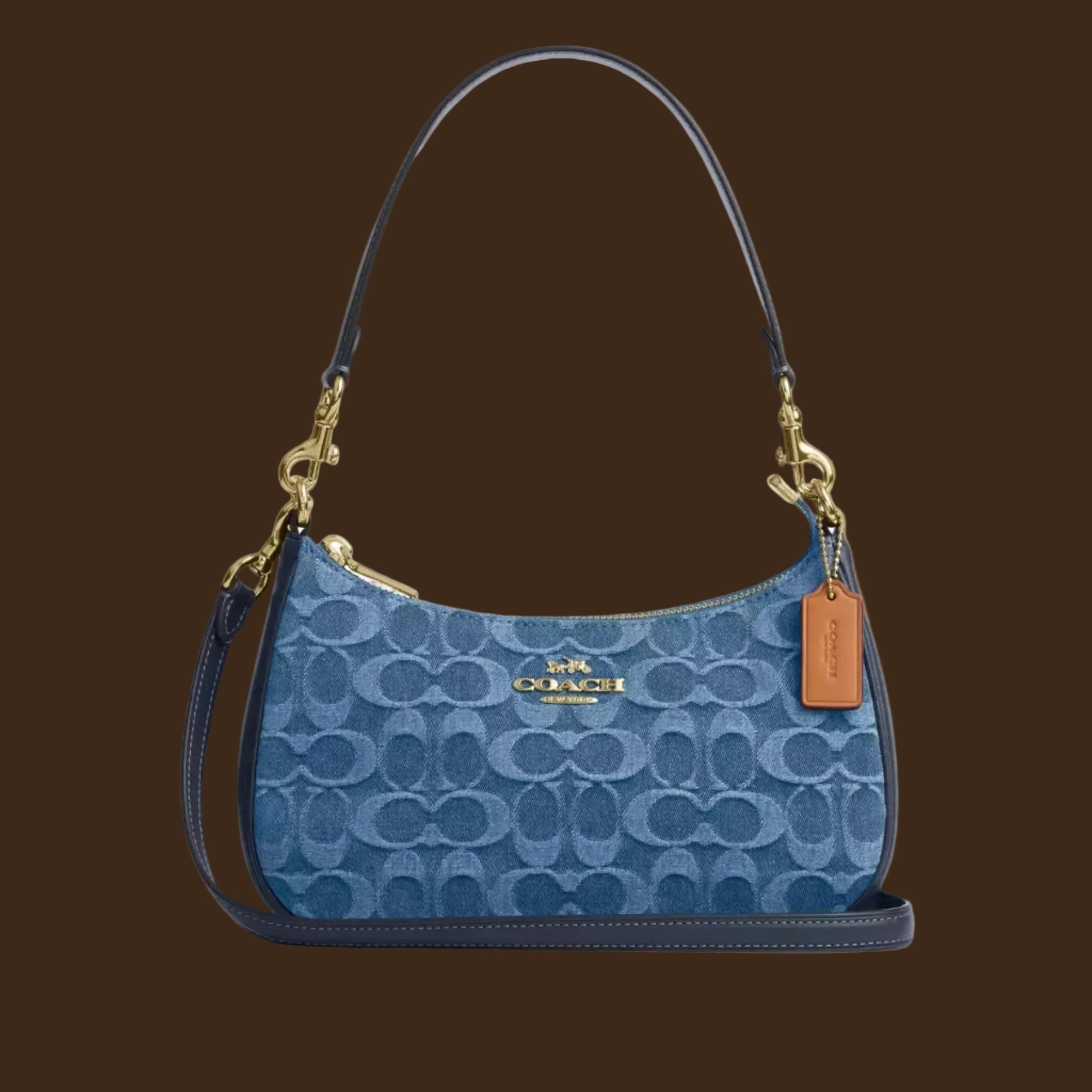 Coach “Denim Teri” Shoulder Bag