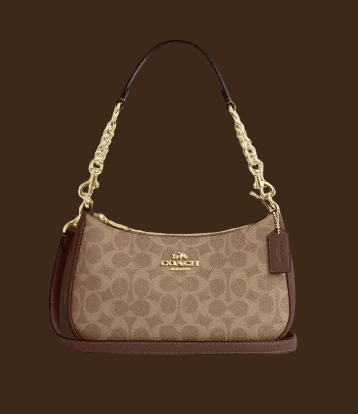 Coach “Leather Teri” Shoulder Bag