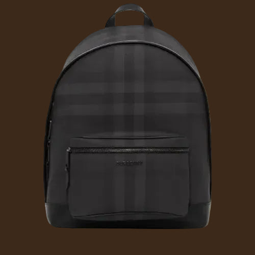 Burberry Dark Brown Check Backpack